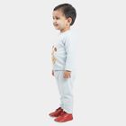Infants' Light Blue Round Neck Graphic Print Baba Suit, Light Blue, small