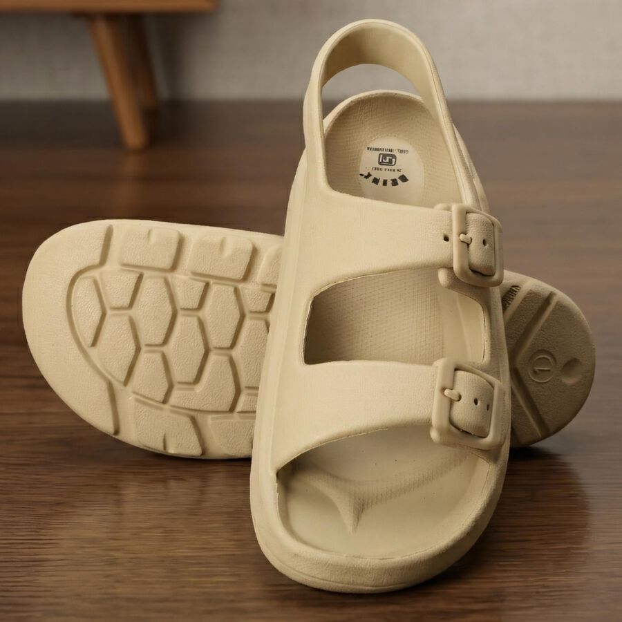 Boys' Sandal, गहरा पीला, large