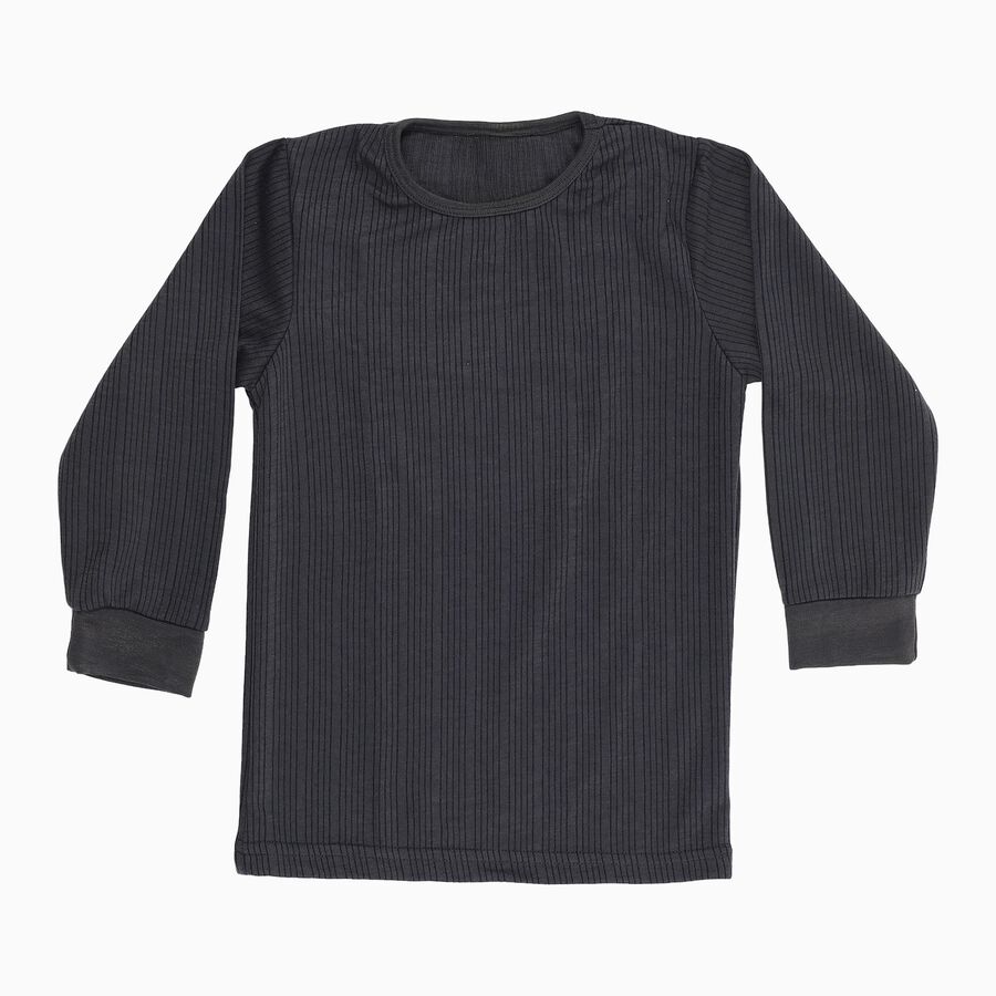 Girls' Thermal Upper, चारकोल, large image number null