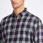 Cotton Checks Casual Shirt, Light Green, small image number null