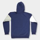 Boys Deep Midnight Navy Blue Hoodie Neck Casual Sweatshirt, नेवी ब्लू, small image number null
