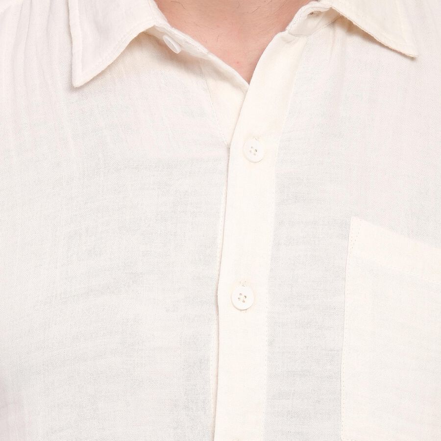 Men's 100% Cotton Casual Shirt, Beige, large image number null