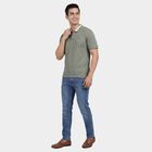 Men's Light Green Polo Collar Classic T-Shirt, Light Green, small