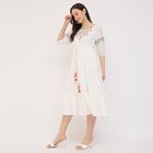 Ladies' Maxi Dress, Off White, small image number null
