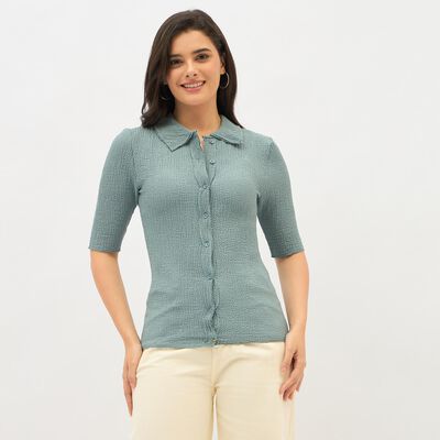 Women's Light Dusty Blue Classic Shirt