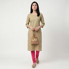 Women's Fuchsia Slim Fit Elastic Waist Churidar, रानी (फ्यूशिया), small