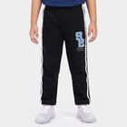 Boys Black Straight Fit Graphic Printed Pyjama, काला, small