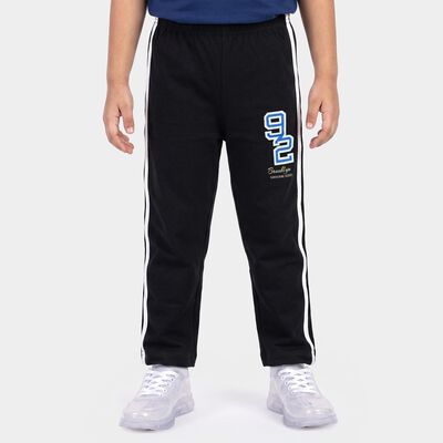 Boys Black Straight Fit Graphic Printed Pyjama