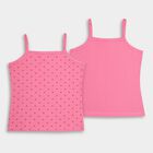 Girls' 100% Cotton Vest (Pack of 2), Pink, small image number null