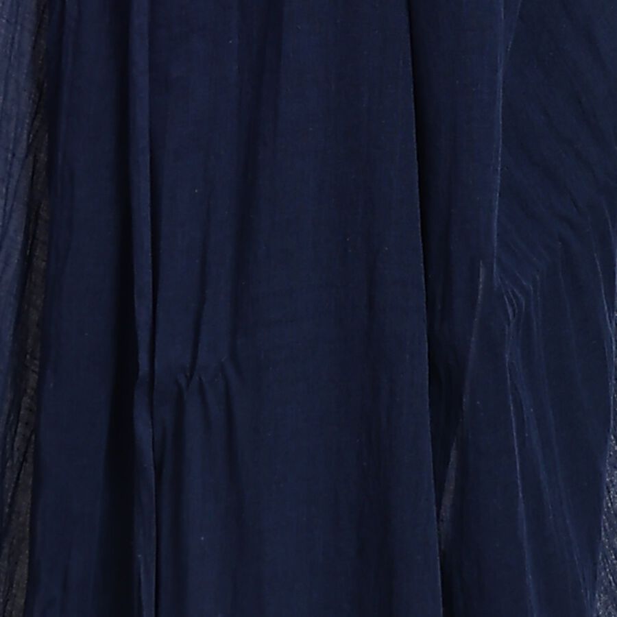 Ladies' Dupatta, Dark Blue, large image number null