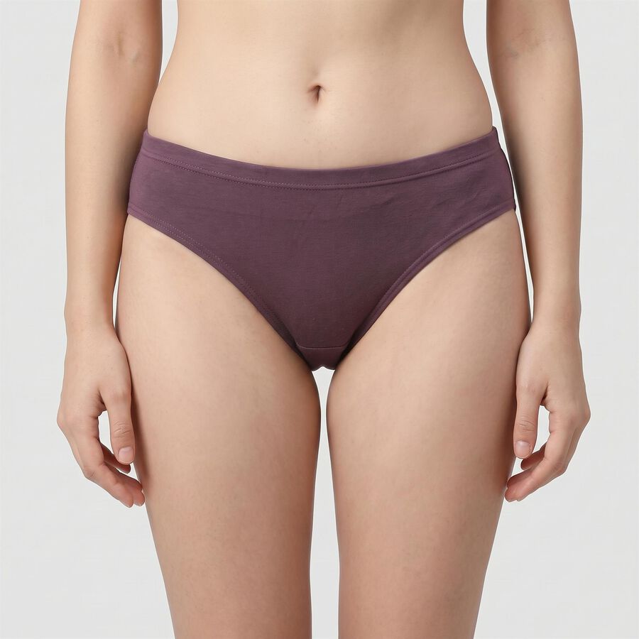 Women Purple Regular Fit Panty, Purple, large