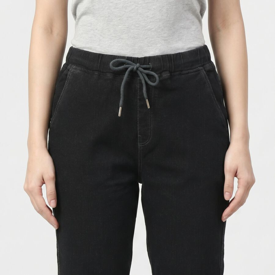 Women's Dark Grey Slim Fit Stretchable Jeans, गहरा ग्रे, large