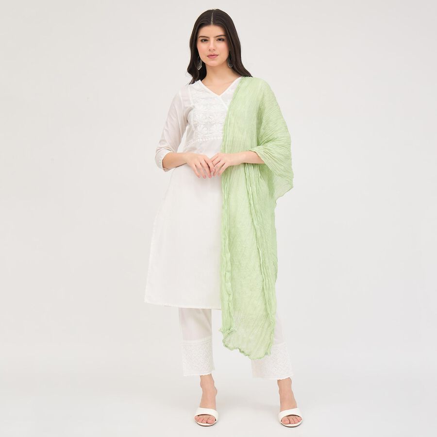 Ladies' 100% Cotton Palazzos, ऑफ व्हाइट, large image number null