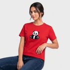 Women's Fuchsia Cotton Round Neck Regular T-Shirt, रानी (फ्यूशिया), small