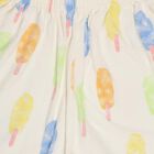 Boys Soft Eggshell White Cotton Round Neck Printed Night Suit, ऑफ व्हाइट, small image number null
