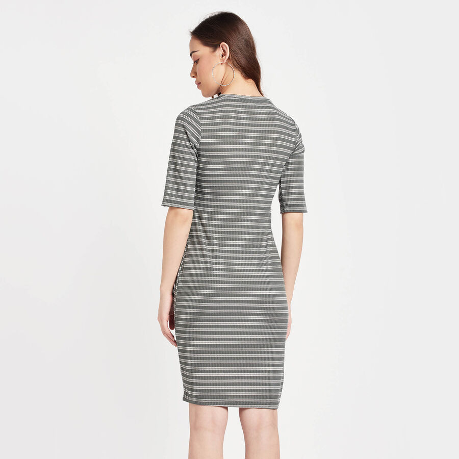 Stripes Dress, Olive, large image number null