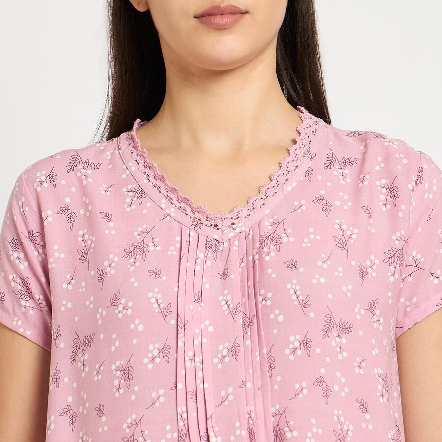 Ladies' Nighty, Pink, large image number null