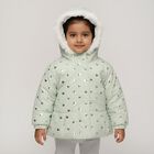 Infants Light Green Hooded Casual Jacket, हल्का हरा, small image number null