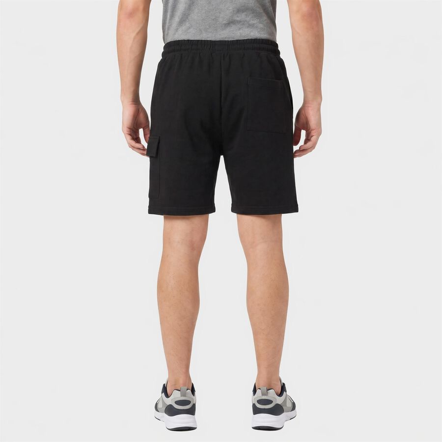 Men's Black Regular Fit Cargo Bermuda Shorts, Black, large