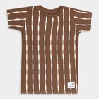 Boys' Half Sleeves T-Shirt, भूरा, small image number null