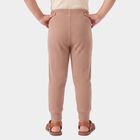 Girls Brown Long Johns Thermal, भूरा, small