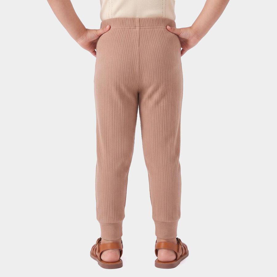 Girls Brown Long Johns Thermal, भूरा, large