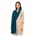 Women's Blue Solid Dupatta, Mid Blue, small