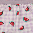 Infants' Lavender Regular Fit Printed Bloomer Shorts, लाइलेक, small