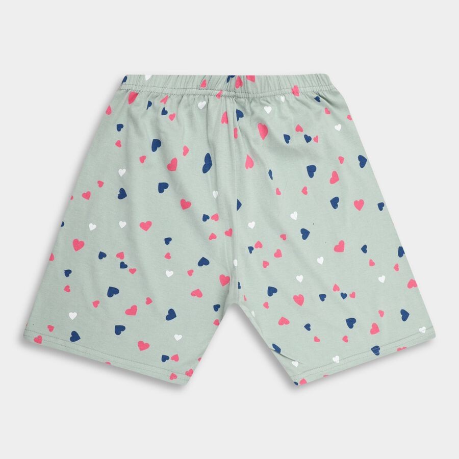 Girls' Shorts, Light Green, large image number null