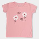 Girls' T-Shirt, हल्का गुलाबी, small image number null