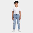 Boys' Light Blue Regular Fit Classic Jeans, हल्का नीला, small