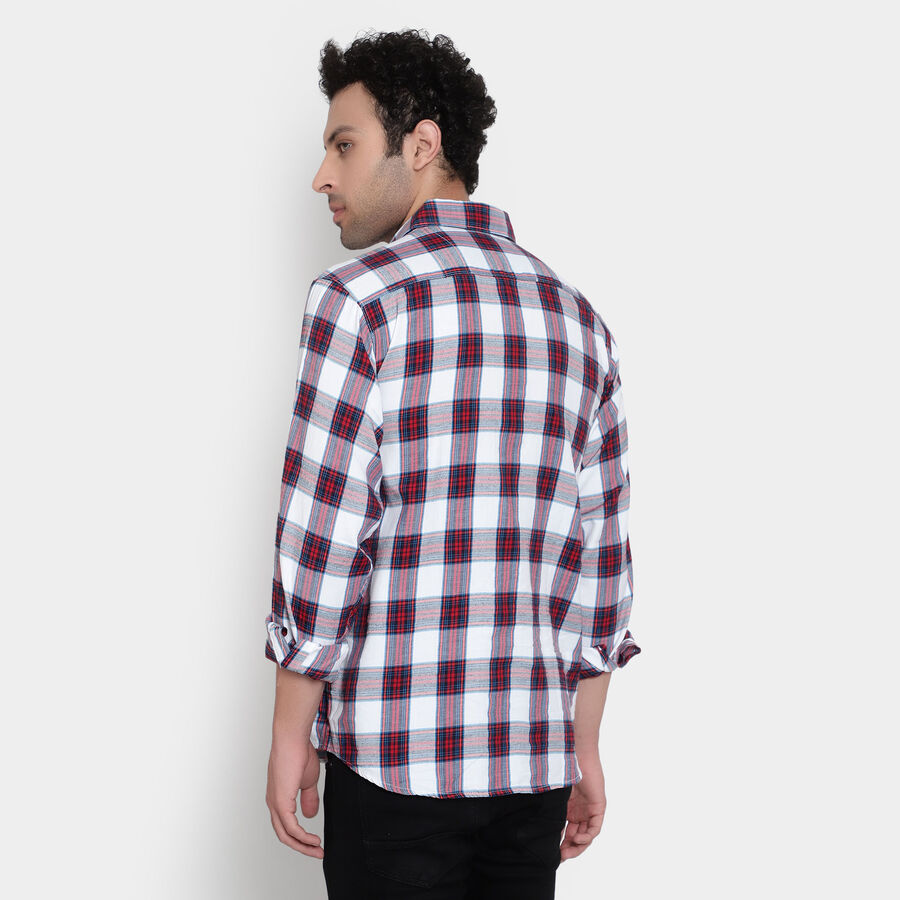 Checks Casual Shirt, Red, large image number null