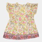 Girls Printed Blouse, Off White, small image number null