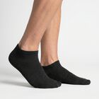 Men's Ankle Length Regular Fit Solid Pack of 3 Socks ( Black, Grey, White ), मिश्रित हल्का ग्रे, small