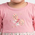 Infants' Pink Fit and Flare Butterfly Motif Frock, हल्का गुलाबी, small