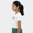 Girls' T-Shirt, सफ़ेद, small