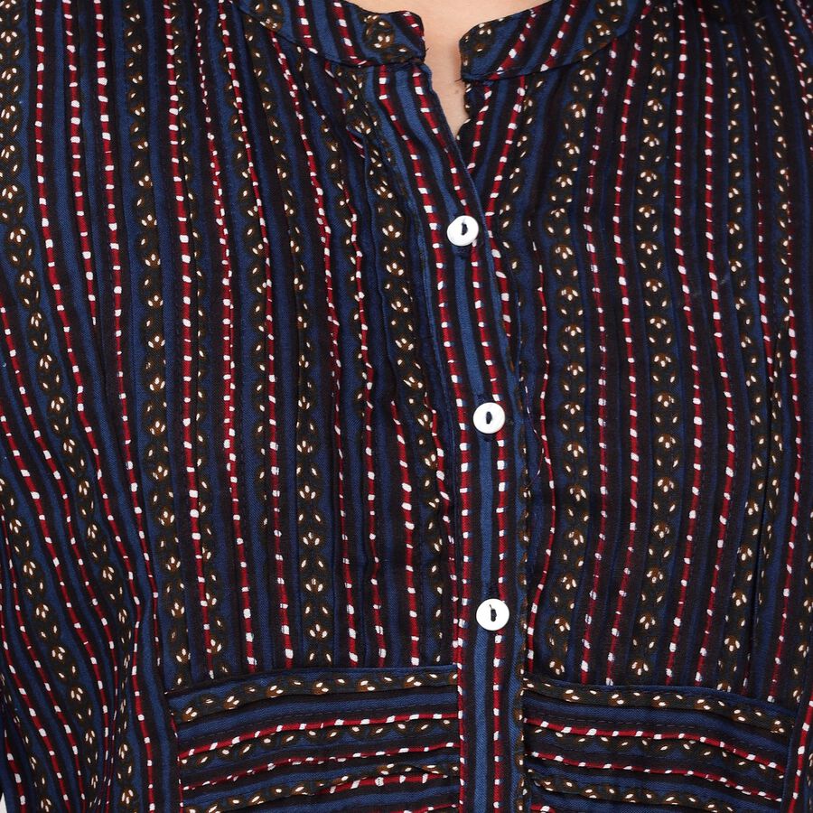 Ladies' Kurta, Navy Blue, large image number null