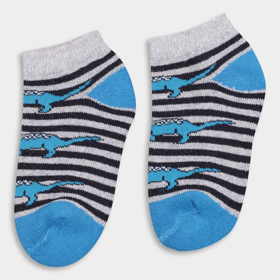 Boys' Socks (Pack of 2), Navy Blue, large image number null