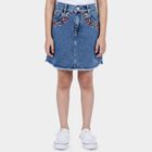 Girls' Skirt, Mid Blue, small