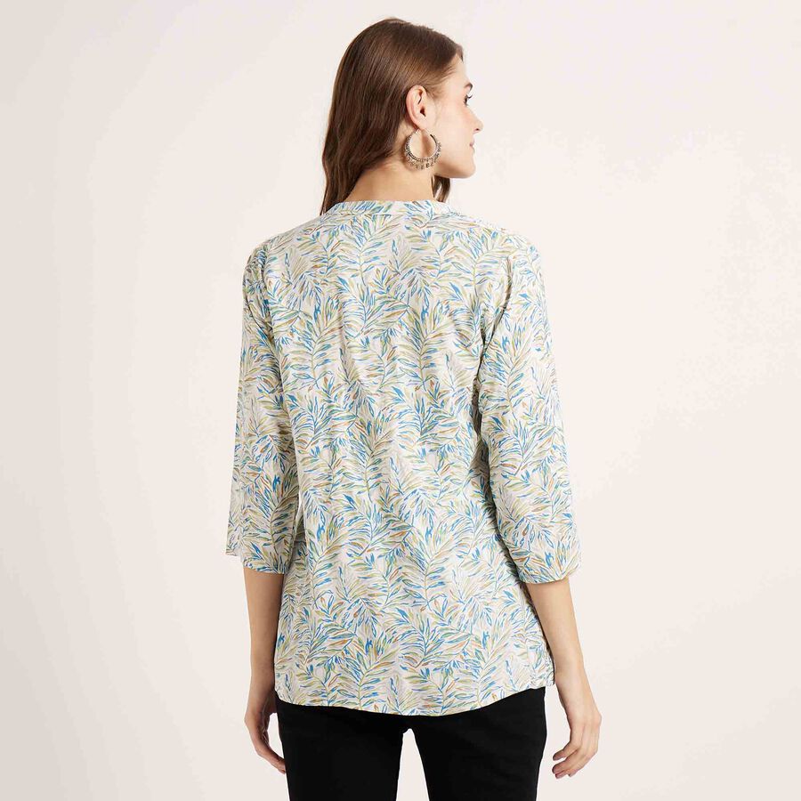 Printed Kurta, ऑफ व्हाइट, large image number null