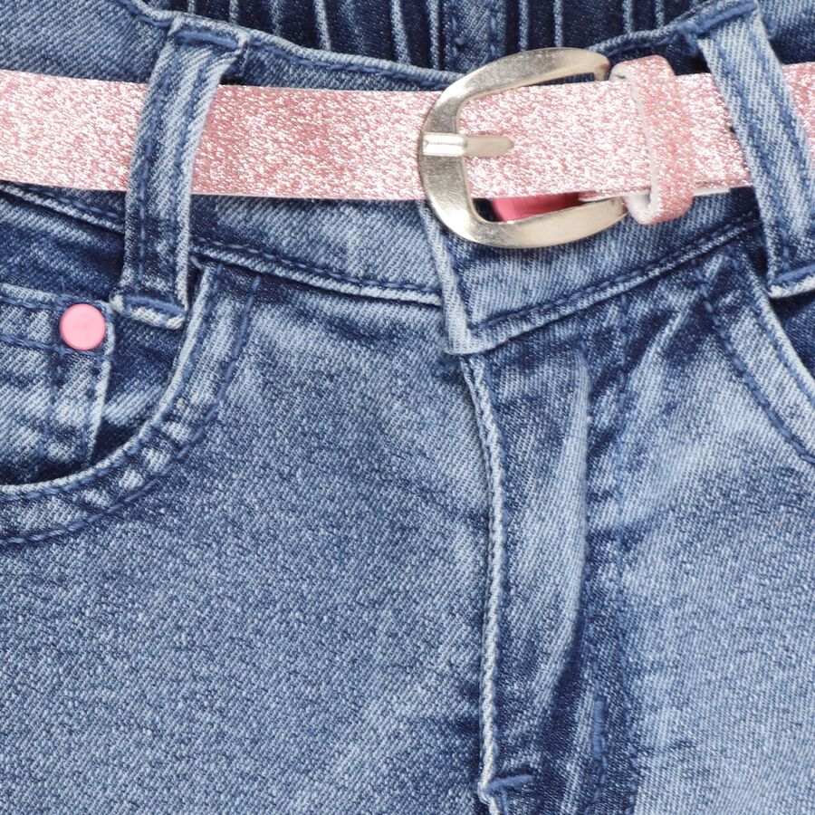 Girls' Jeans, Mid Blue, large image number null