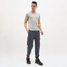 Men's Charcoal Grey Regular Fit Cargo Jogger, मध्यम नीला, small image number null