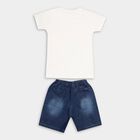 Boys' 100% Cotton Woven Baba Suit , Off White, small image number null