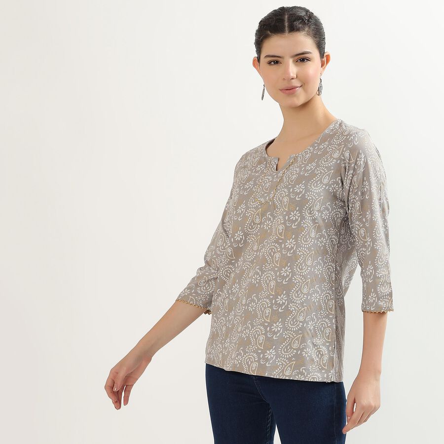 Ladies' Kurti , Light Grey, large image number null