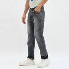 Men's Faded Charcoal Slim Fit Jeans, गहरा ग्रे, small image number null