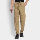 Men's 100% Cotton Track Pants, Khaki, small image number null