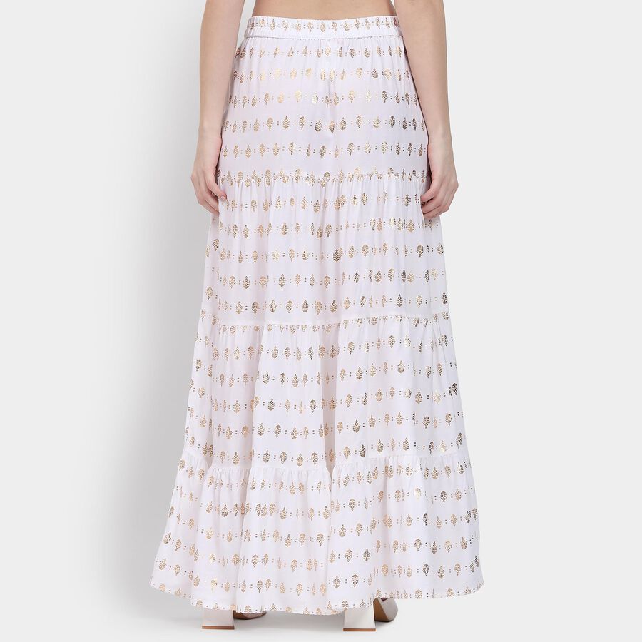 Ladies' Lehenga Skirt, Off White, large image number null