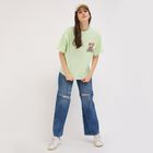 Ladies' 100% Cotton Round Neck T-Shirt, Light Green, small image number null