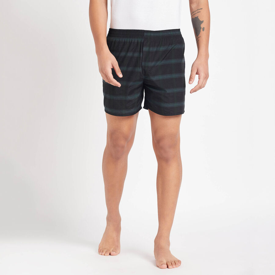 Checks Boxers, Black, large image number null