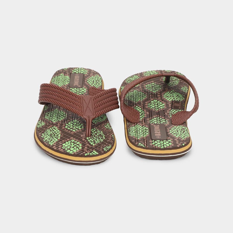 Men's V Strap Slipper, भूरा, large image number null